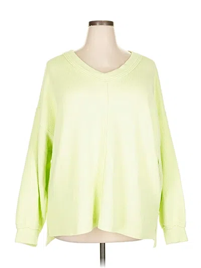 Pre-owned Aerie Pullover Sweater In Green