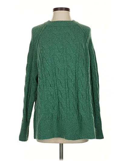 Pre-owned Aerie Pullover Sweater In Green
