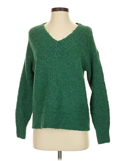 Pre-owned Aerie Pullover Sweater In Green
