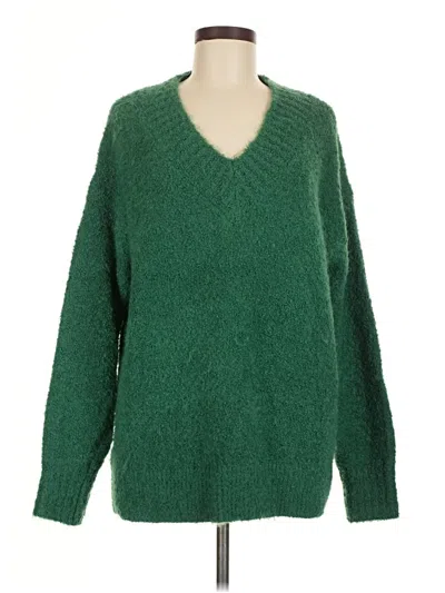 Pre-owned Aerie Pullover Sweater In Green