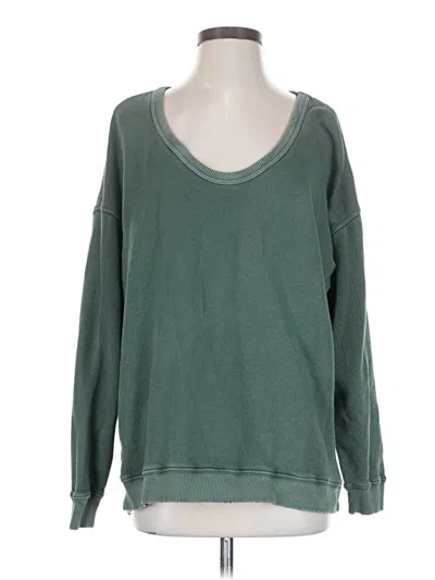 Pre-owned Aerie Pullover Sweater In Green