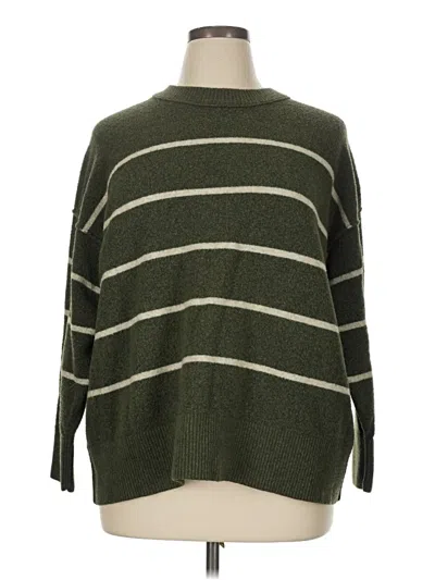 Pre-owned Aerie Pullover Sweater In Green