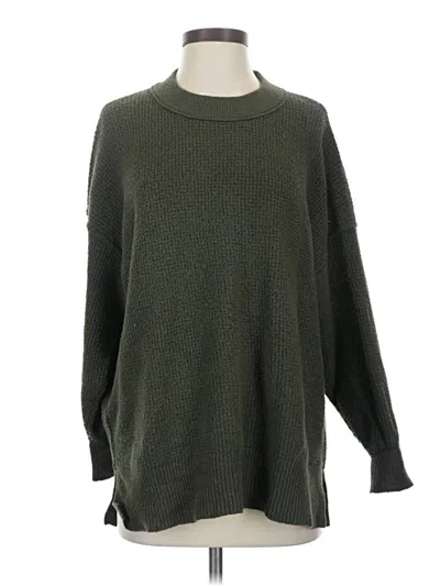 Pre-owned Aerie Pullover Sweater In Green