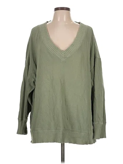 Pre-owned Aerie Pullover Sweater In Green