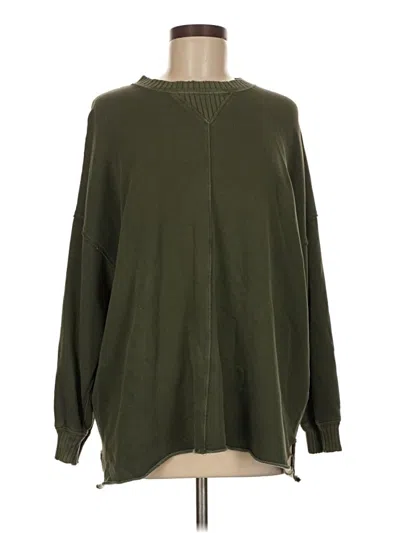 Pre-owned Aerie Pullover Sweater In Green
