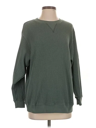 Pre-owned Aerie Pullover Sweater In Green