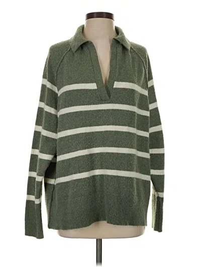 Pre-owned Aerie Pullover Sweater In Green