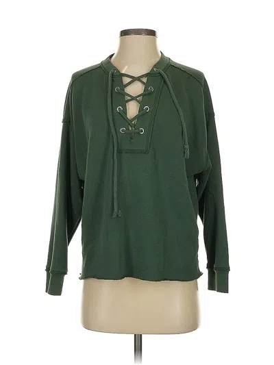Pre-owned Aerie Pullover Sweater In Green