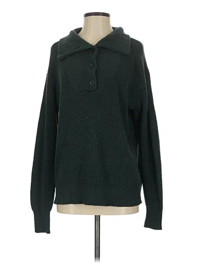 Pre-owned Aerie Pullover Sweater In Green