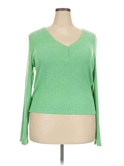 Pre-owned Aerie Pullover Sweater In Green
