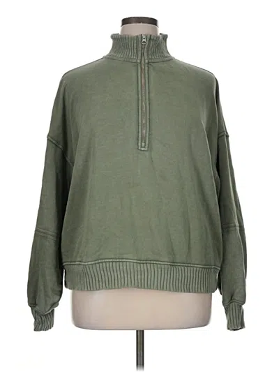 Pre-owned Aerie Pullover Sweater In Green