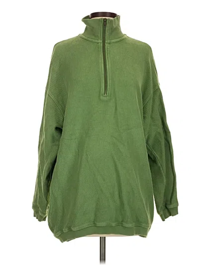 Pre-owned Aerie Pullover Sweater In Green
