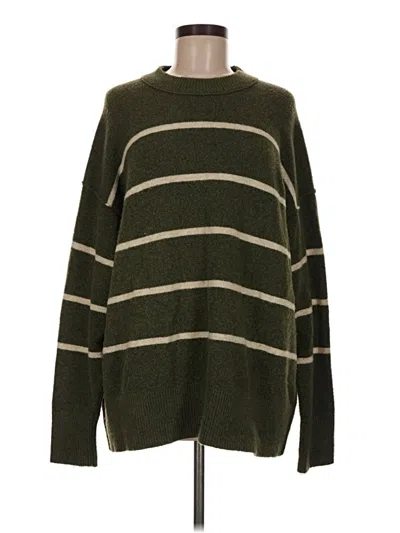 Pre-owned Aerie Pullover Sweater In Green