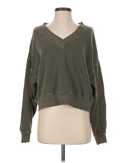 Pre-owned Aerie Pullover Sweater In Green