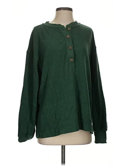 Pre-owned Aerie Pullover Sweater In Green
