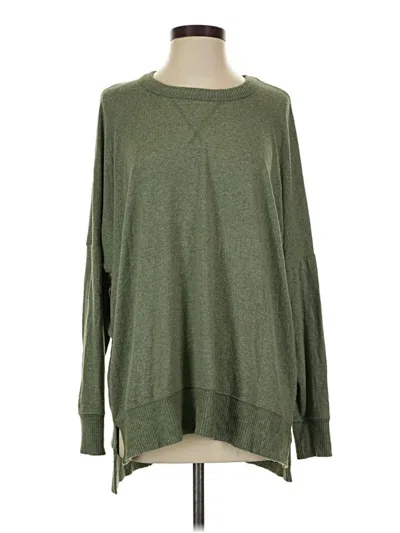 Pre-owned Aerie Pullover Sweater In Green