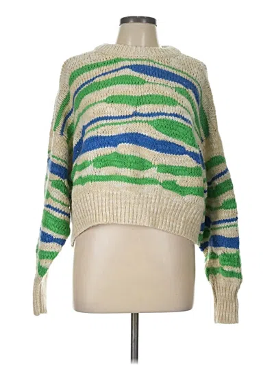 Pre-owned Aerie Pullover Sweater In Green