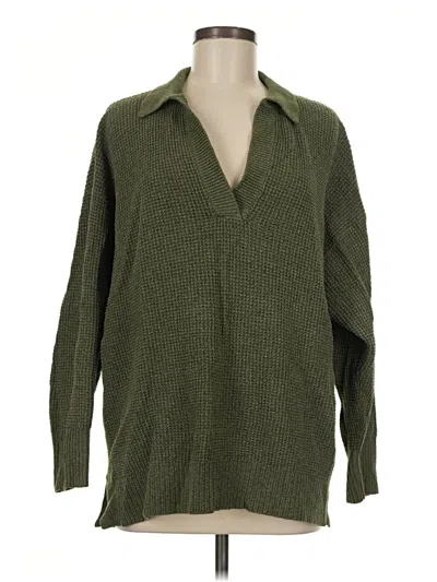Pre-owned Aerie Pullover Sweater In Green