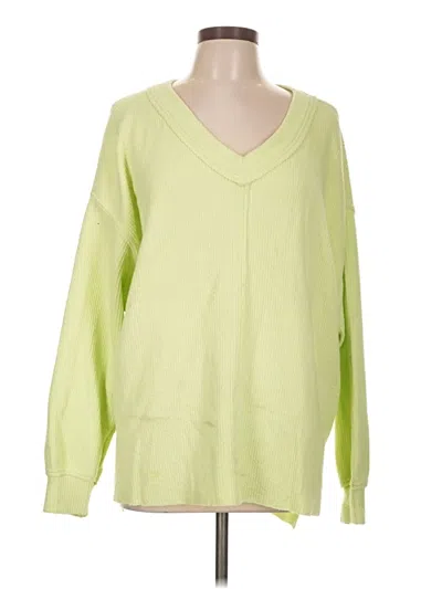 Pre-owned Aerie Pullover Sweater In Green