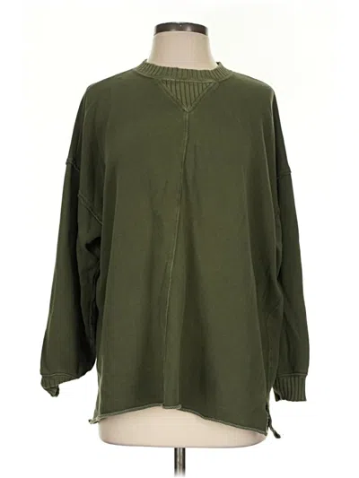 Pre-owned Aerie Pullover Sweater In Green