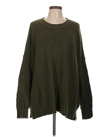Pre-owned Aerie Pullover Sweater In Green