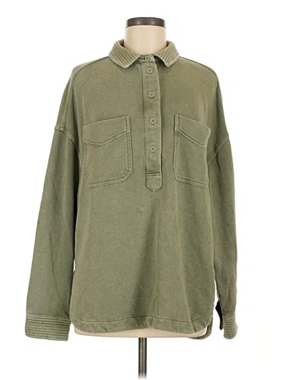 Pre-owned Aerie Pullover Sweater In Green