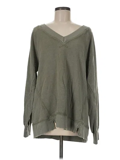 Pre-owned Aerie Pullover Sweater In Green