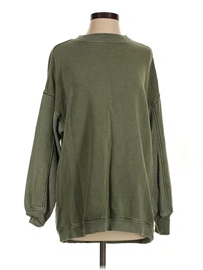 Pre-owned Aerie Pullover Sweater In Green