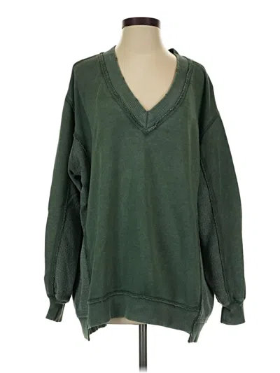 Pre-owned Aerie Pullover Sweater In Green