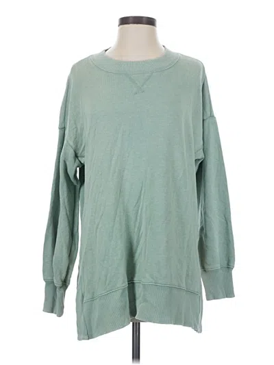 Pre-owned Aerie Pullover Sweater In Green