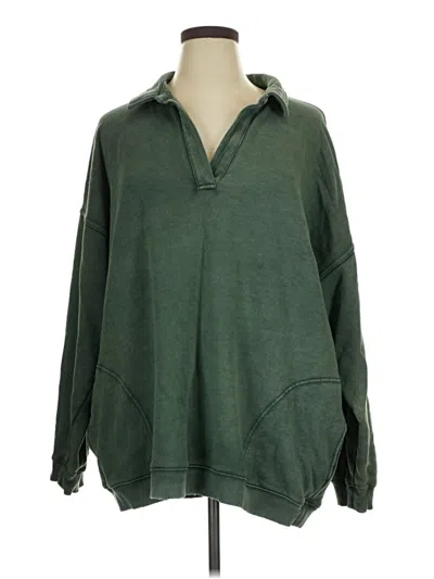 Pre-owned Aerie Pullover Sweater In Green