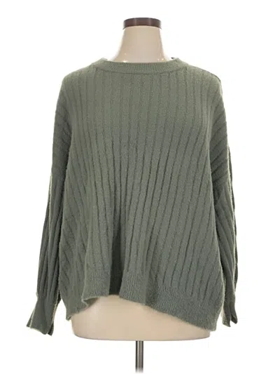Pre-owned Aerie Pullover Sweater In Green