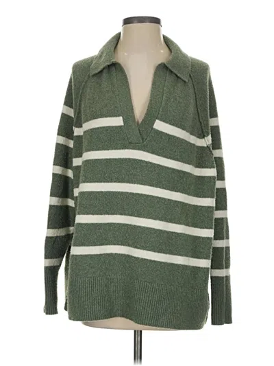 Pre-owned Aerie Pullover Sweater In Green