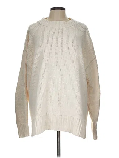 Pre-owned Aerie Pullover Sweater In Ivory