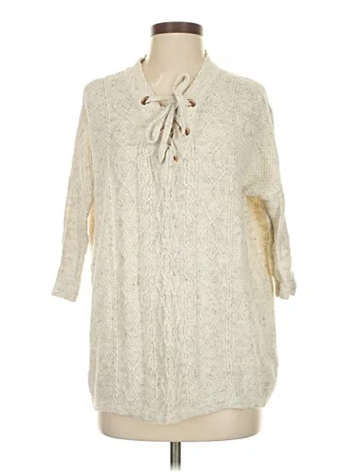 Pre-owned Aerie Pullover Sweater In Ivory