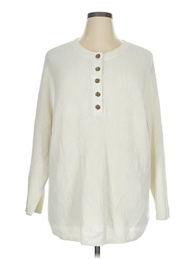 Pre-owned Aerie Pullover Sweater In Ivory