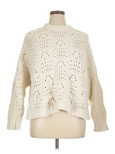 Pre-owned Aerie Pullover Sweater In Ivory