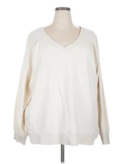Pre-owned Aerie Pullover Sweater In Ivory