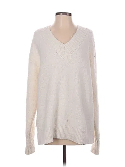Pre-owned Aerie Pullover Sweater In Ivory
