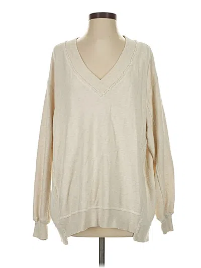 Pre-owned Aerie Pullover Sweater In Ivory