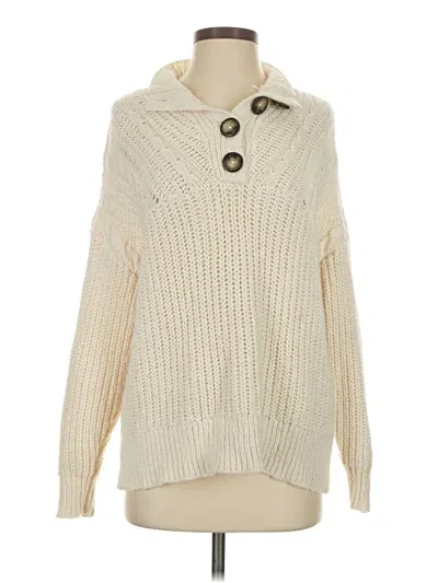 Pre-owned Aerie Pullover Sweater In Ivory