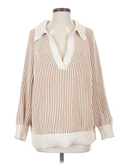 Pre-owned Aerie Pullover Sweater In Ivory