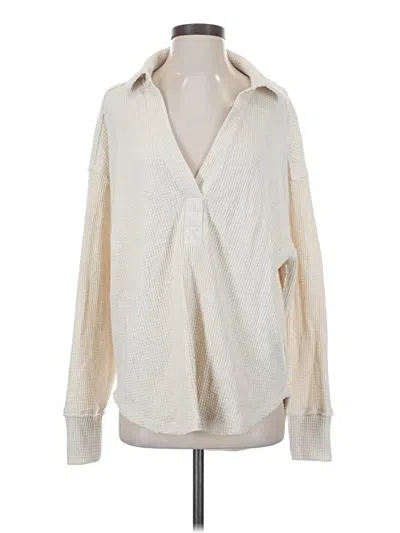 Pre-owned Aerie Pullover Sweater In Ivory