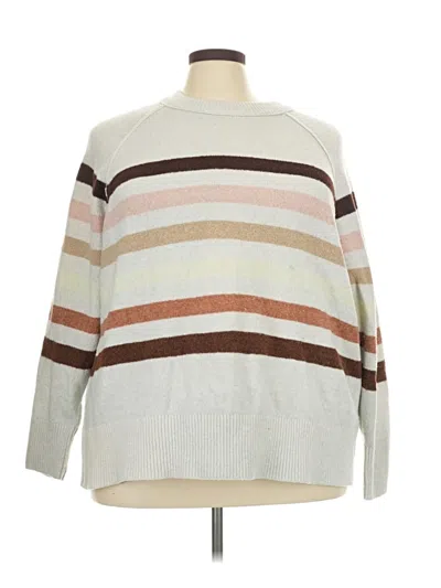 Pre-owned Aerie Pullover Sweater In Ivory