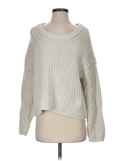 Pre-owned Aerie Pullover Sweater In Ivory