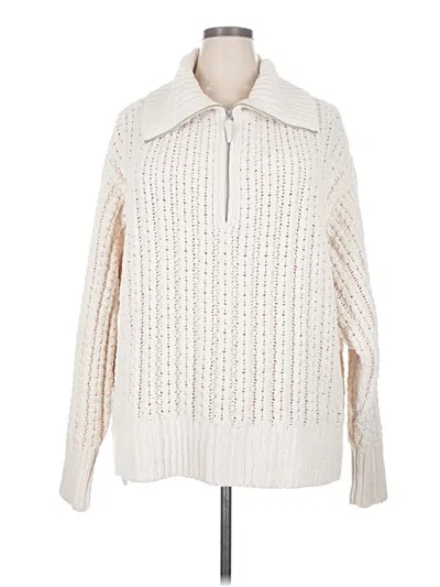Pre-owned Aerie Pullover Sweater In Ivory