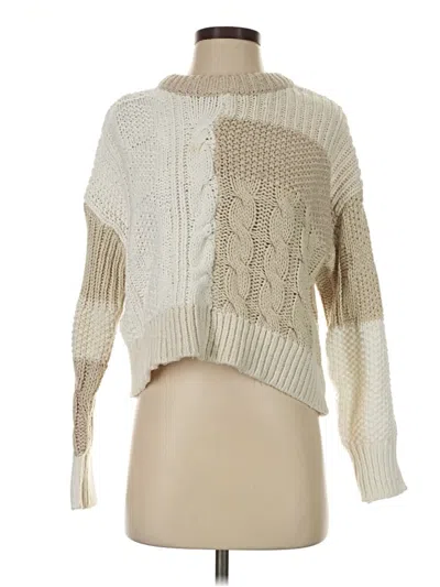 Pre-owned Aerie Pullover Sweater In Ivory