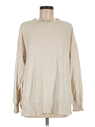 Pre-owned Aerie Pullover Sweater In Ivory