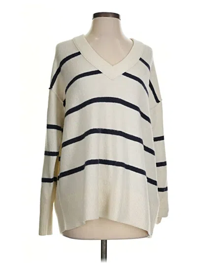 Pre-owned Aerie Pullover Sweater In Ivory