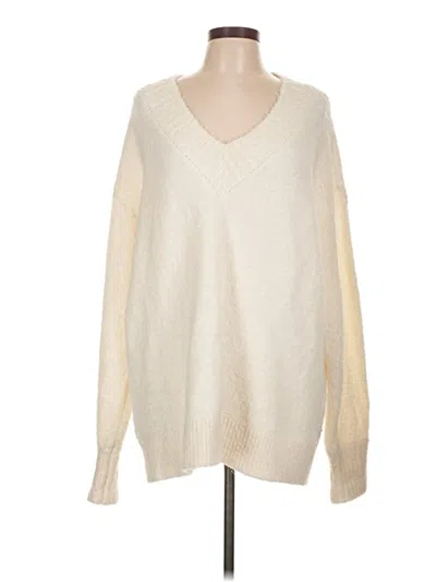 Pre-owned Aerie Pullover Sweater In Ivory